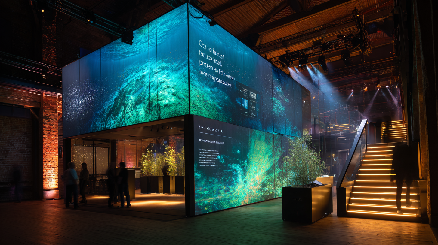 Public interactive installation visualising climate and ocean data